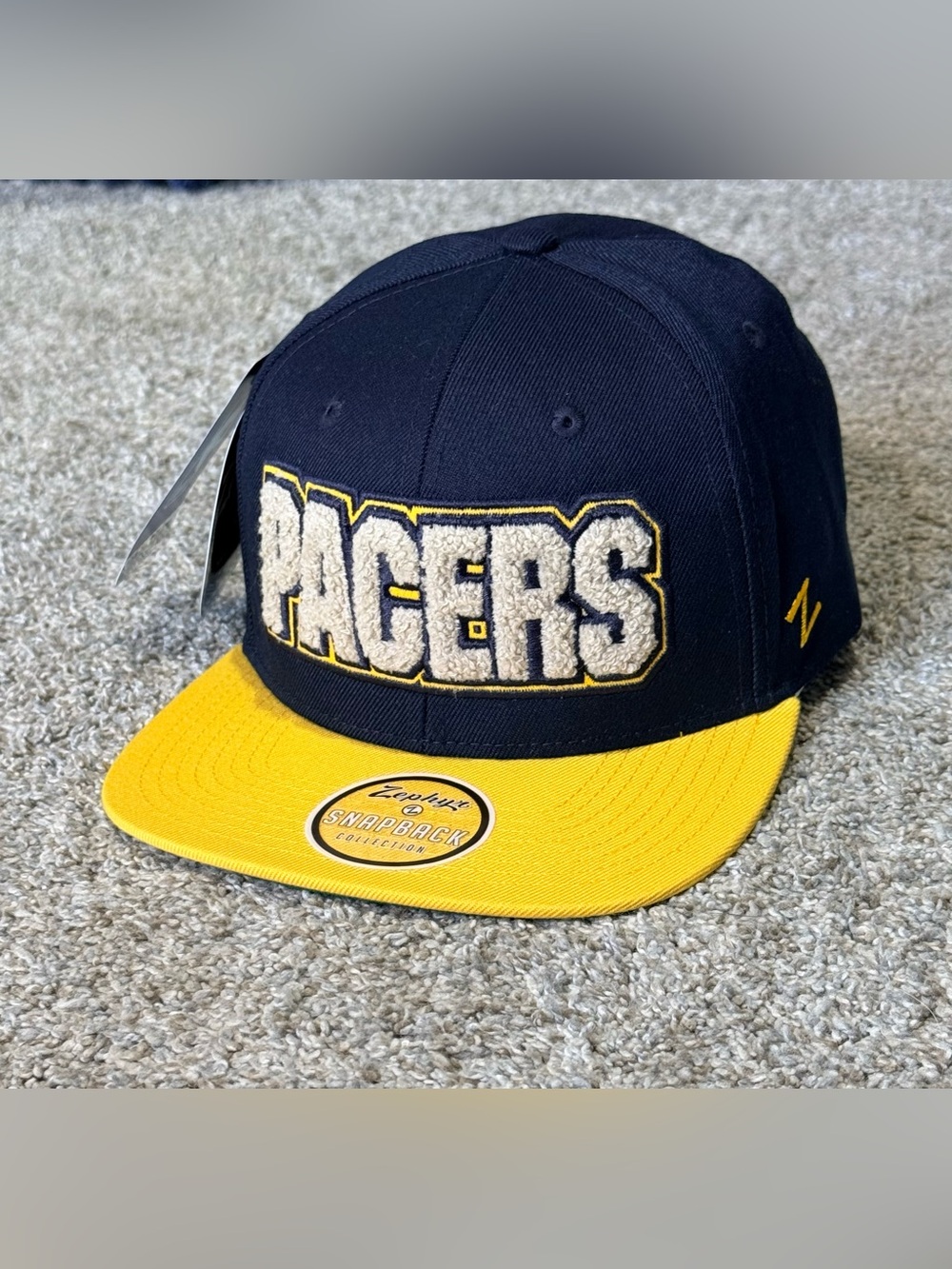 New Zephyr NBA Adjustable Snapback Flat Bill Z11 Retro Chenille Hat
